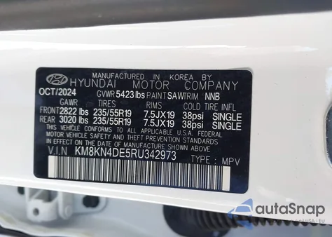 2024 Hyundai Ioniq 5 Sel from USA, damaged, VIN KM8KN4DE5RU342973